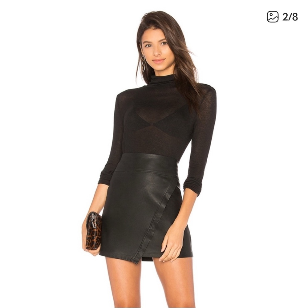 David Lerner Black Mini Skirt
